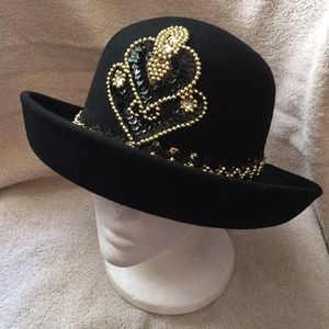 Black Mr.John 100% wool China derby style hat